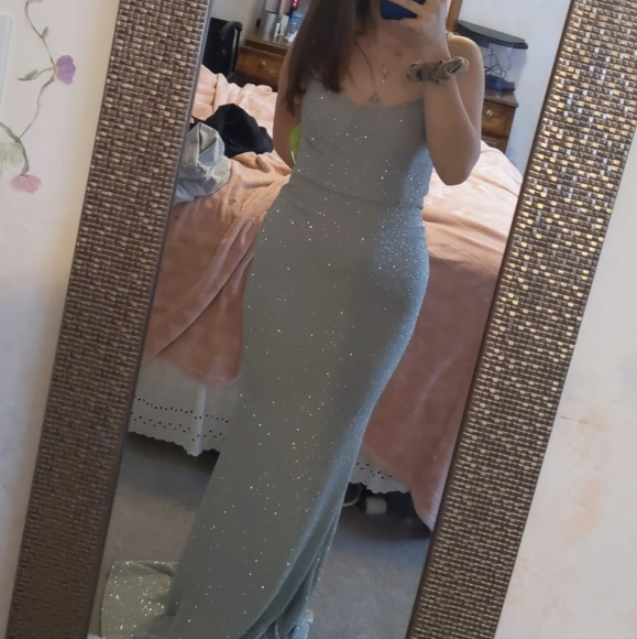 Windsor Prom Green Sparkle Dress - Picture 2 of 3